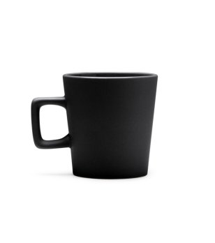 Керамична черна чаша с матово покритие GALVAN снимка