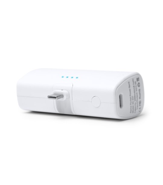 Външна батерия BIPER в бяло 5000 mAh снимка