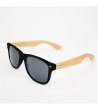 Слънчеви очила в черно с дървени дръжки EDEN-0 снимка