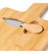 Дъска за рязане от бамбук с нож за сирена BRIE-4 снимка