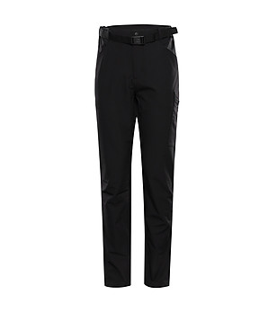 Черен мъжки туристически softshell панталон CORB с CoolDry® снимка