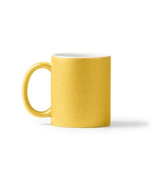 Керамична чаша с брокат FIONA в златисто 350 мл снимка