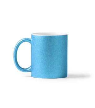 Керамична чаша с брокат FIONA в синьо 350 мл снимка