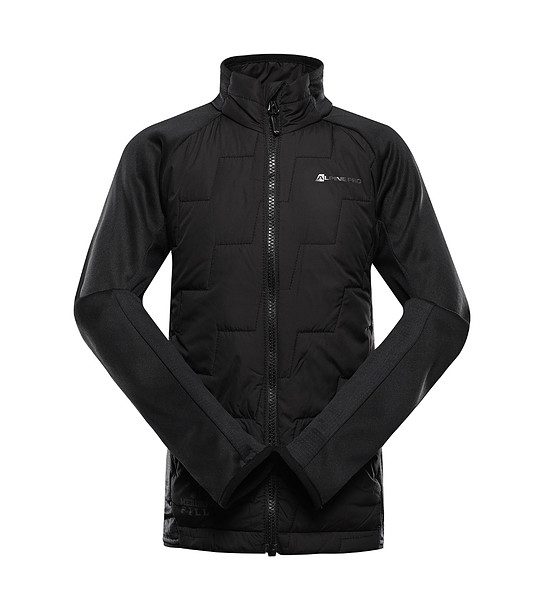 Детско яке в черно JORWO с DWR и CoolDry снимка