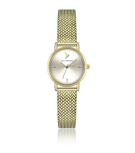 Дамски златист часовник снимка