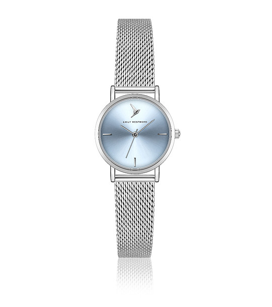 Дамски сребрист часовник снимка