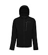 Мъжко softshell яке  в черно HOOR с DWR-0 снимка