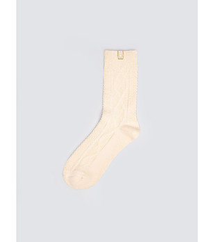 Дамски чорапи в бежово Eline снимка