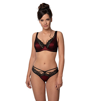 Прашки в черно и бургунд Elisif снимка