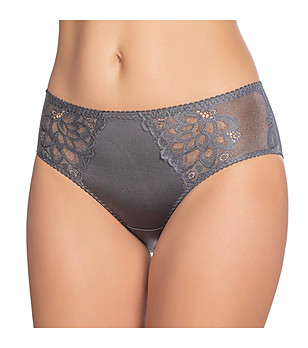 Бикини в цвят черна перла с дантела Catharia снимка