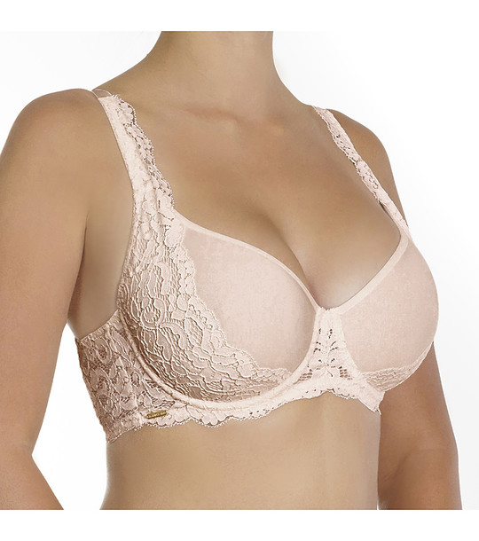 Сутиен в бежов нюанс с дантела Cottonella снимка