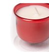 Ароматна свещ в червено FLORA с аромат на ванилия-2 снимка