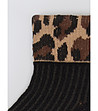 Черни дамски чорапи с леопардов принт Pantara-1 снимка