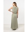 Дълга пола в зелен нюанс Amefa-2 снимка
