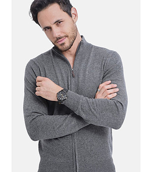 Сива мъжка жилетка снимка