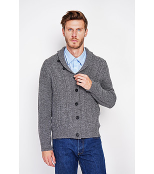 Сива мъжка жилетка снимка