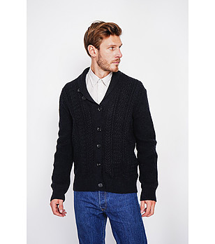 Черна мъжка жилетка снимка