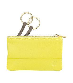 Аксесоар за ключове и монети Kimolos в жълто и сиво снимка