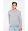 Мъжки пуловер в сиво-0 снимка