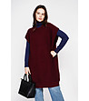 Oversize блузон в бордо-2 снимка
