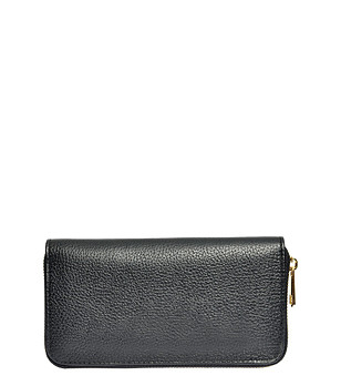 Дамски портфейл от естествена кожа в черен цвят  Biana снимка