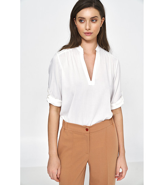 Дамска блуза в екрю снимка