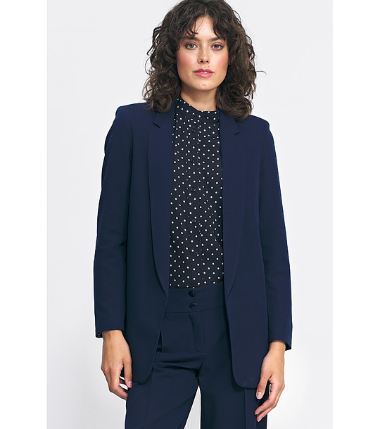 Дамско тъмносиньо сако снимка