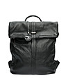 Кожена дамска раница в черен цвят Lara-0 снимка