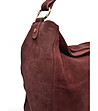 Дамска чанта от естествена кожа в бордо-3 снимка