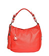 Дамска чанта в червено от естествена кожа Mirona-0 снимка
