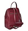 Дамска раница в бордо от естествена кожа Ema-2 снимка