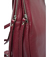 Дамска раница в бордо от естествена кожа Ema-3 снимка