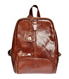 Кафява дамска раница от естествена кожа Indiasa-0 снимка