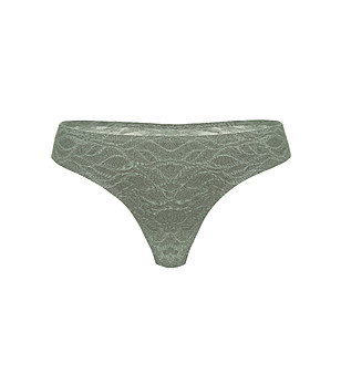 Прашки Lacy Skin в цвят маслина снимка