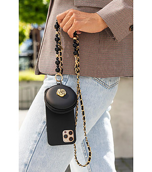 Верижка за телефон с кръгло портмоне снимка