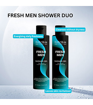 Комплект от 2 броя душ гел за мъже  300 мл снимка