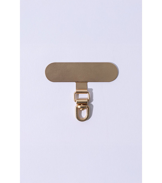 Златист държач за телефон за каишка снимка