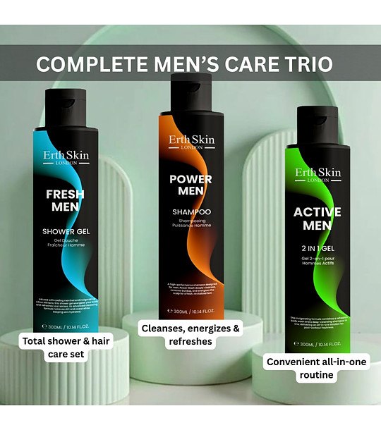 Комплект за мъже от шампоан и два душ гела снимка