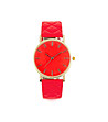 Дамски часовник в червено и златисто-1 снимка