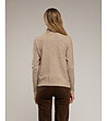 Дамски пуловер в бежов цвят-1 снимка