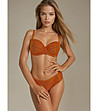 Бикини в оранжев нюанс FELINE с широки ленти встрани-0 снимка