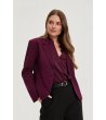 Дамско бордо сако с елегантен дизайн-1 снимка