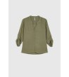 Дамска риза в цвят маслина-3 снимка