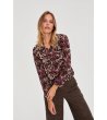 Дамска блуза с пейсли принт-3 снимка