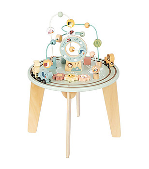 Дървена активна маса за игра снимка