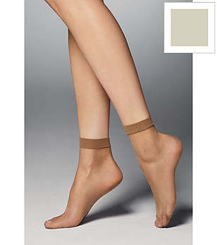 2 бр сребристи чорапки 20 DEN BELLA матови снимка