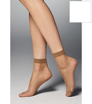 2 бр чорапи в бяло 20 DEN BELLA с подсилени пръсти снимка