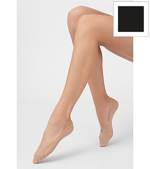 Черен чорап терлик CARLA с ниска кройка снимка