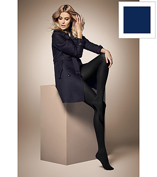 Чорапогащник DIMENSION 30 в синьо 30 DEN с 3D ефект снимка