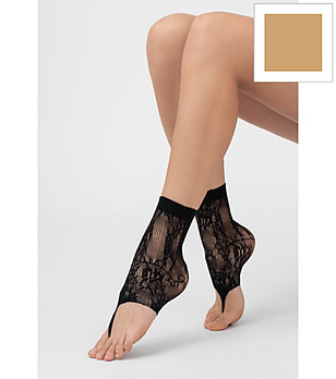 Дамски бежови чорапи без пръсти INFRADITTO снимка